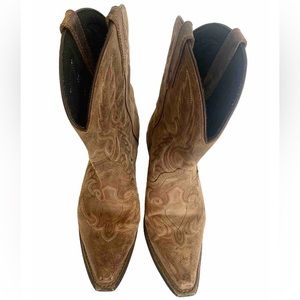 Laredo Women’s Western Brown Leather Cowboy Boots Size 10